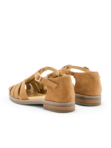 Sandales cuir à scratch