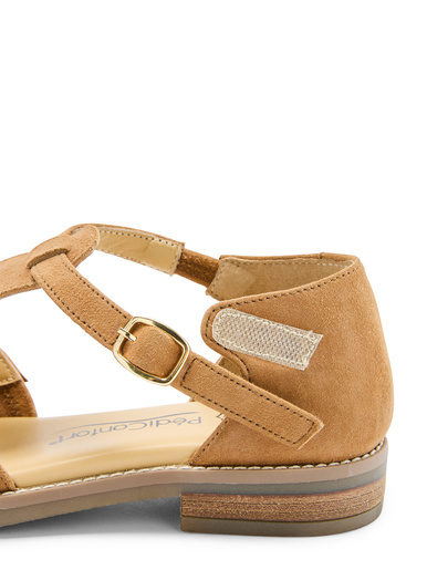 Sandales cuir à scratch