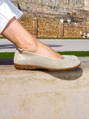 Ballerines à semelle amovible