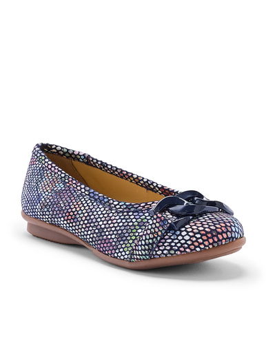 Ballerines cuir à boucle fantaisie