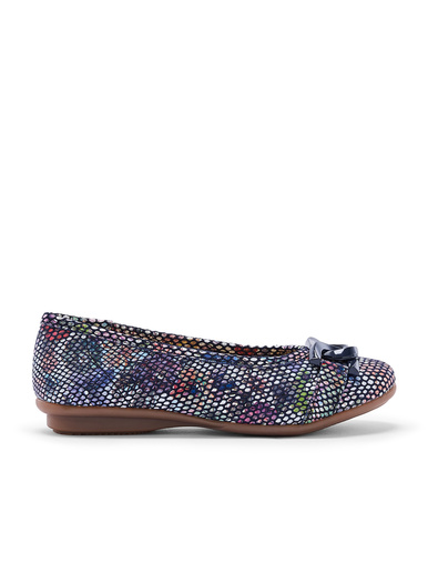 Ballerines cuir à boucle fantaisie