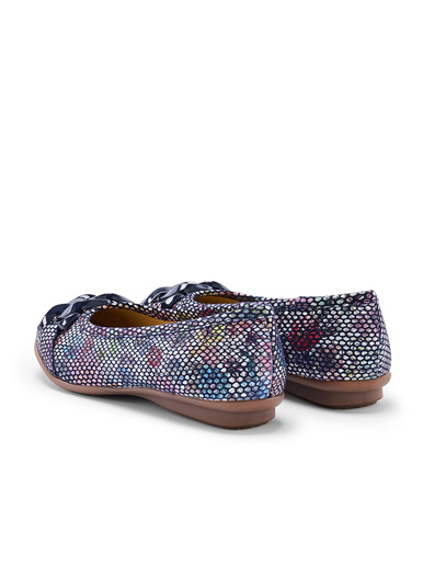 Ballerines cuir à boucle fantaisie