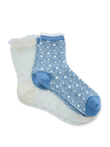 Lot de 2 paires de mi-chaussettes.