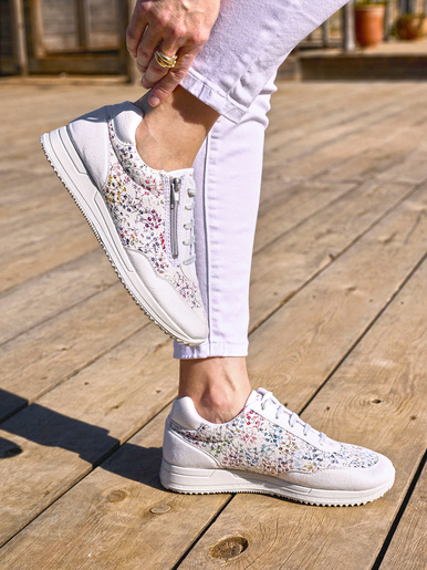 Baskets zippées à semelle amovible