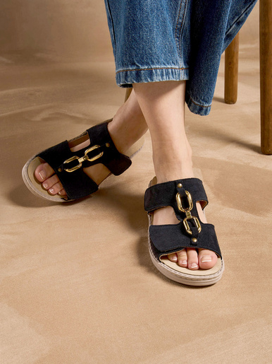 Mules fantaisie ouverture totale