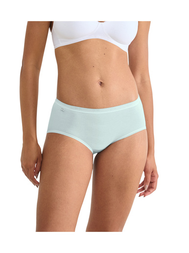 Lot de 3 culottes midi + 1 gratuite - Sloggi - Blanc+bleu+bleu ciel+gris