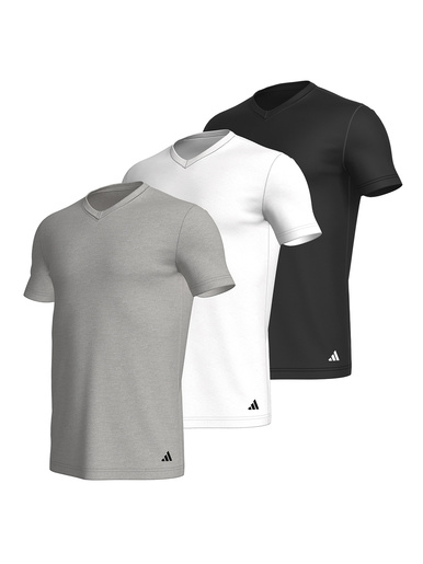 Lot de 3 tee-shirts Active Core Cotton - Adidas - Gris/blanc/noir