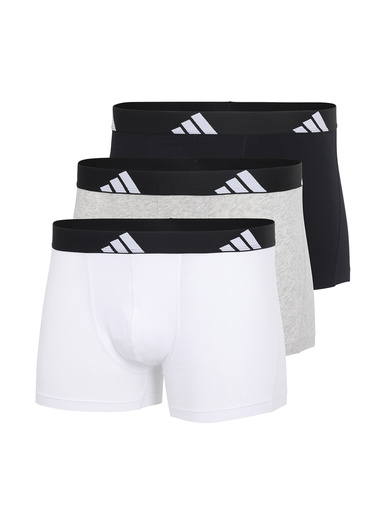Lot de 3 boxers Active Flex - Adidas - Blanc/gris/noir