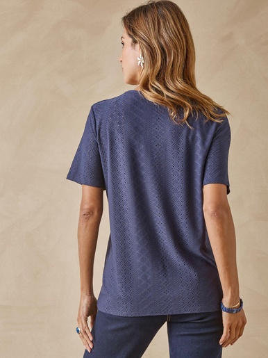 Tee-shirt en maille fantaisie.