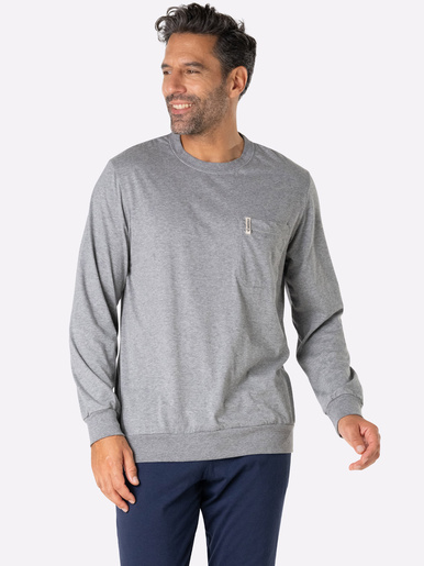 Pyjama Coton Bio - Eminence - Gris chine/marine