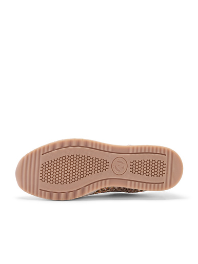 Baskets fantaisie cuir et textile