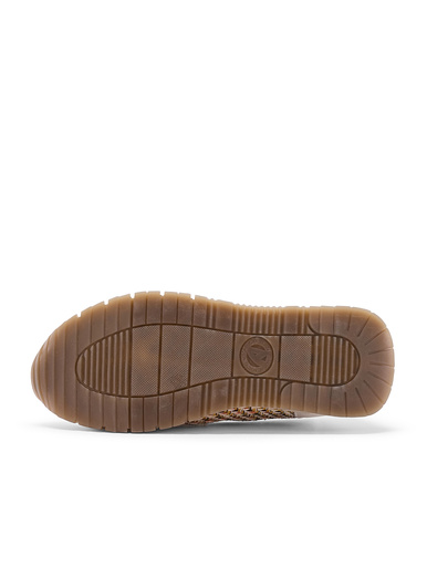 Mocassins cuir et textile