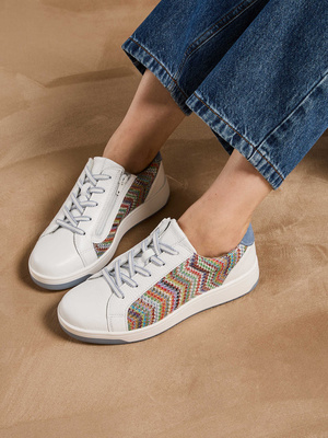 Baskets empiècements imprimés