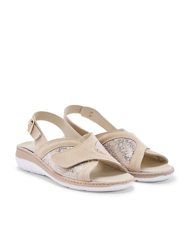 Sandales spécial hallux valgus - Pédiconfort - Beige
