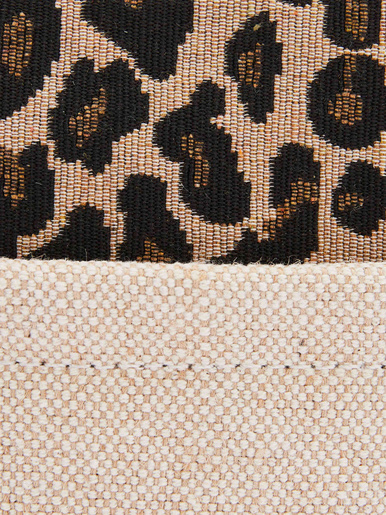 Sac-pochette effet toile de jute
