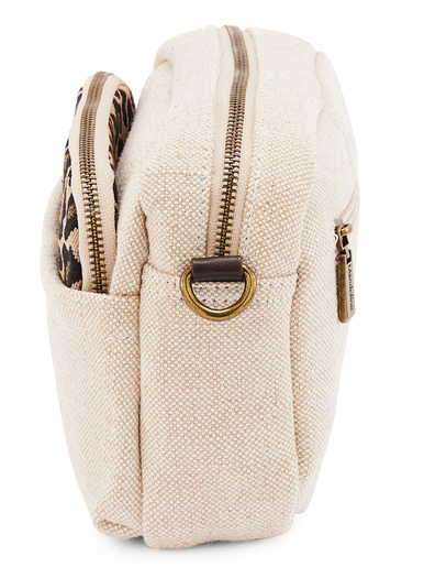 Sac-pochette effet toile de jute