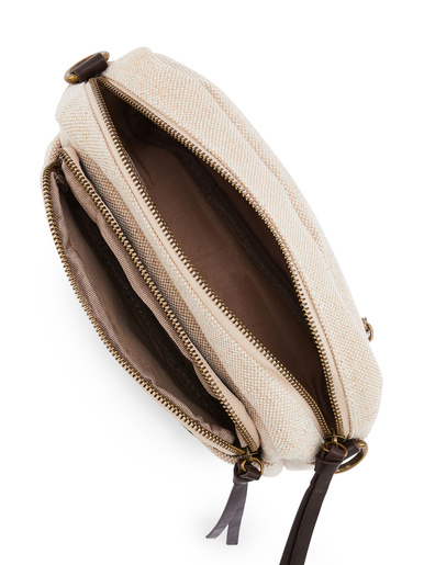 Sac-pochette effet toile de jute
