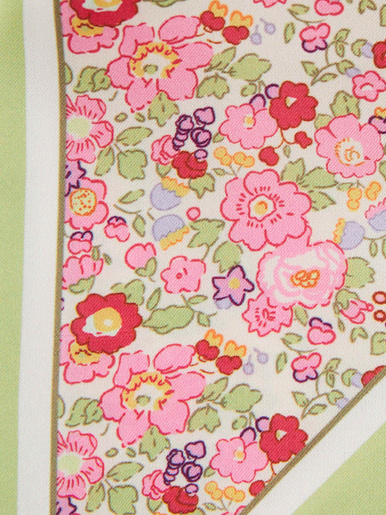 Foulard fleuri - Daxon - Rose