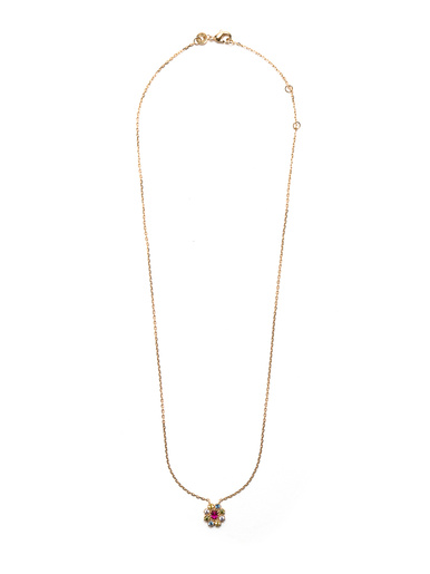 Collier pendentif avec pierres fantaisie