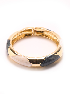 Bracelet style jonc effet nacre