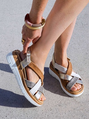 Sandales compensées