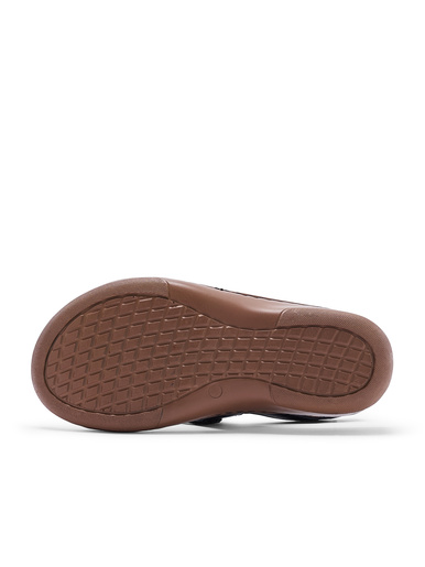 Sandales fantaisie extra larges en cuir