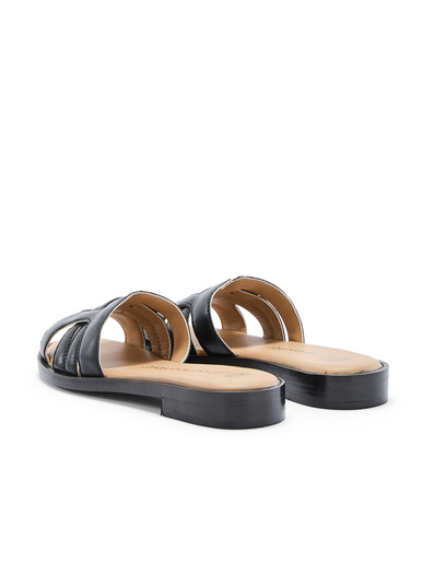 Mules en cuir à aérosemelle
