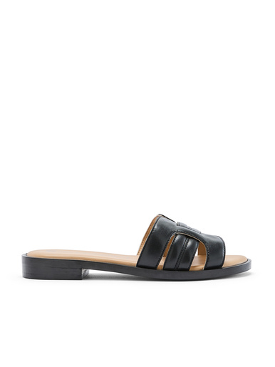 Mules en cuir à aérosemelle
