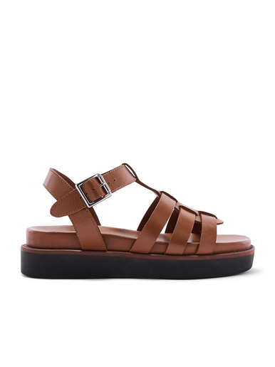 Sandales en cuir à aérosemelle
