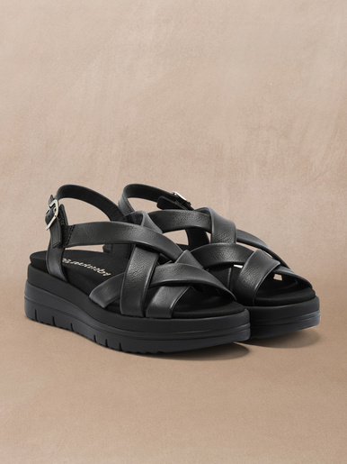 Sandales cuir à aérosemelle amovible
