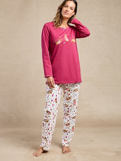 Lot de 2 pyjamas en jersey pur coton