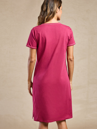 Lot de 2 chemises de nuit courtes coton