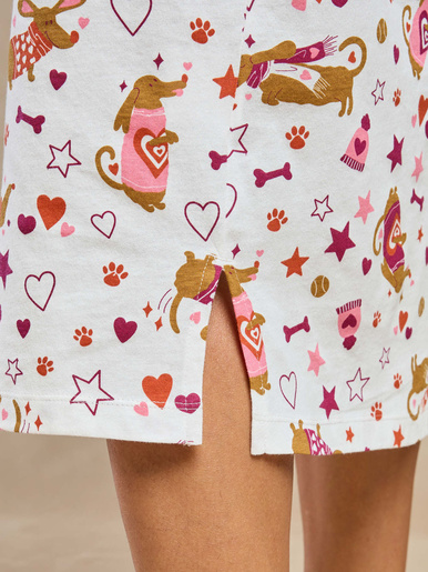 Lot de 2 chemises de nuit longues coton