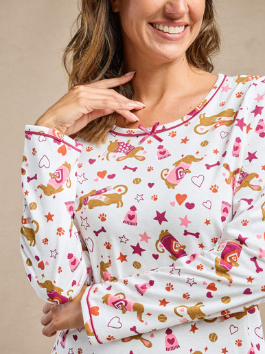 Lot de 2 chemises de nuit longues coton