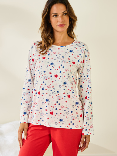 Tee-shirt de pyjama en coton