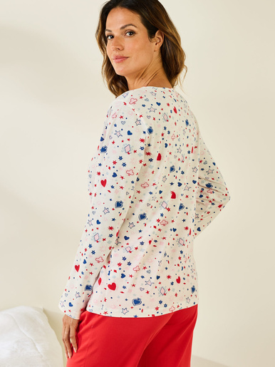 Tee-shirt de pyjama en coton