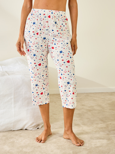 Pantacourt de pyjama en coton