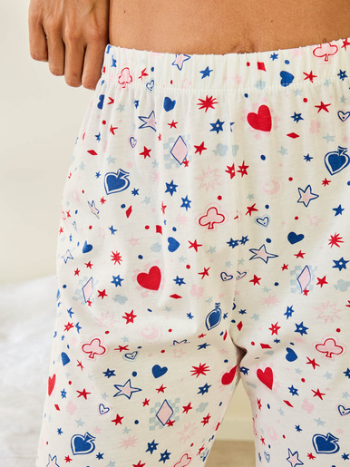 Pantacourt de pyjama en coton