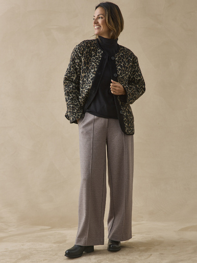 Pantalon droit long maille milano