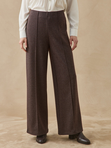 Pantalon droit taille élastiquée