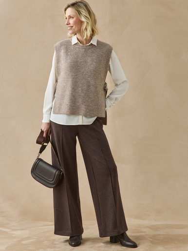 Pantalon droit taille élastiquée