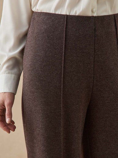 Pantalon droit taille élastiquée