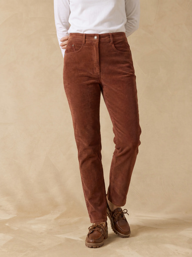 Pantalon velours côtelé coupe droite