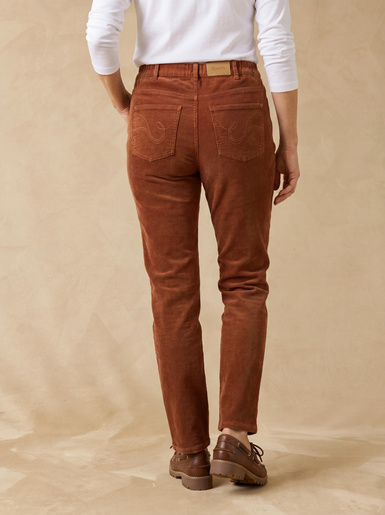 Pantalon velours côtelé coupe droite
