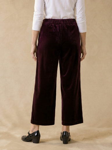 Pantalon maille velours stretch