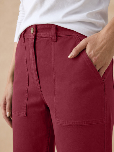 Pantalon cargo 7/8ème élastiqué