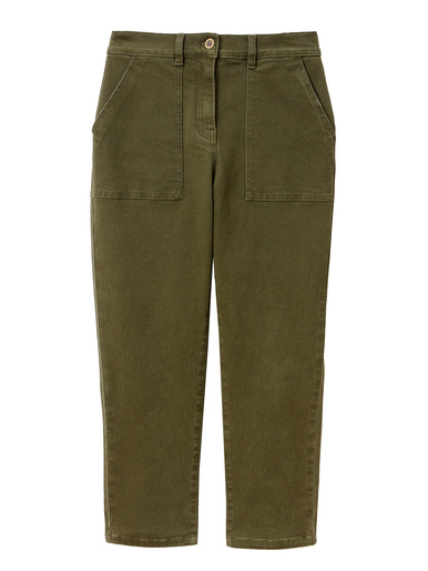 Pantalon cargo 7/8ème élastiqué - Daxon - Kaki