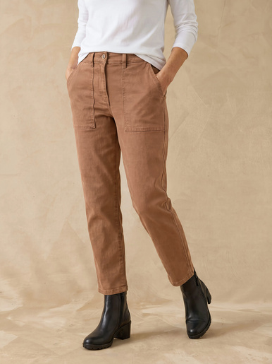 Pantalon cargo 7/8ème élastiqué