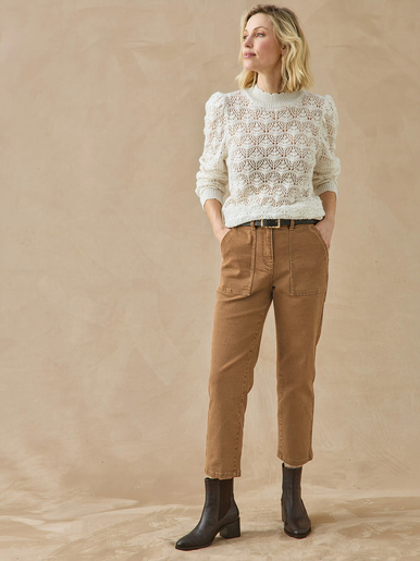 Pantalon cargo 7/8ème élastiqué