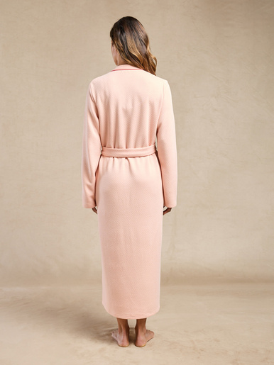 Peignoir kimono en maille jacquard